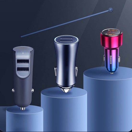 Chargeur de voiture Baseus Magic 2x USB QC 3.0 45W (Zwart)