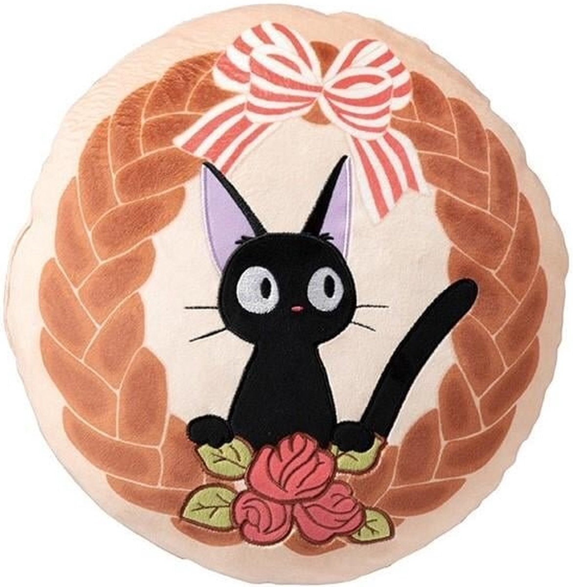 Ghibli - Kiki's Vliegende Koeriersdienst - Kussen Jiji Broodkrans 35cm