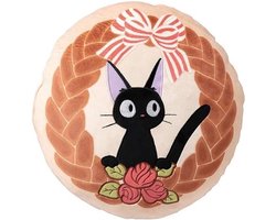Marushin Kiki's Delivery Service Pillow Jiji Bread Wreath 35 x 35 cm Kussens