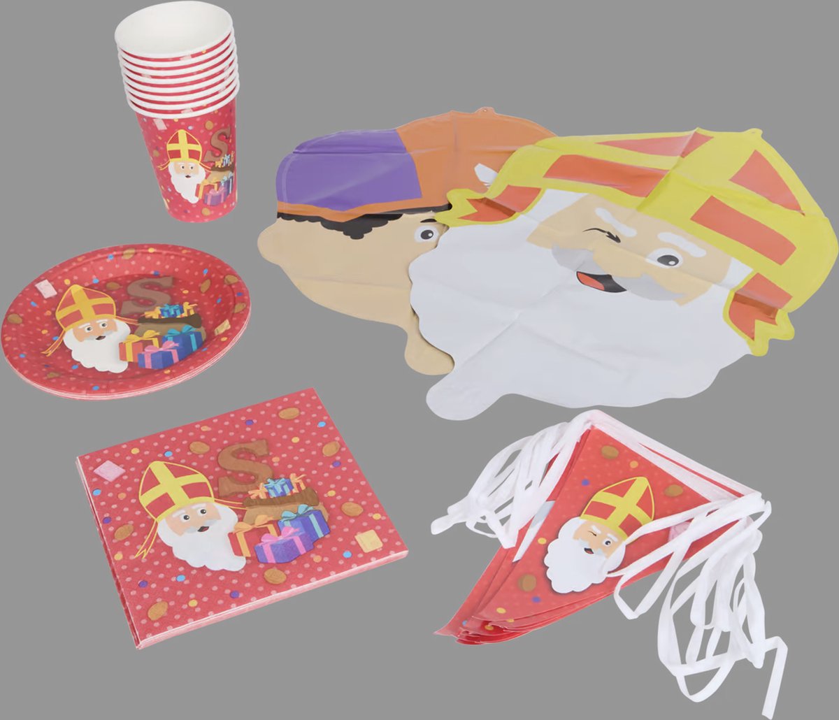 Sinterklaas feestset - decoratieset - 27 delig - sint - pieten - themafeest - 5 december