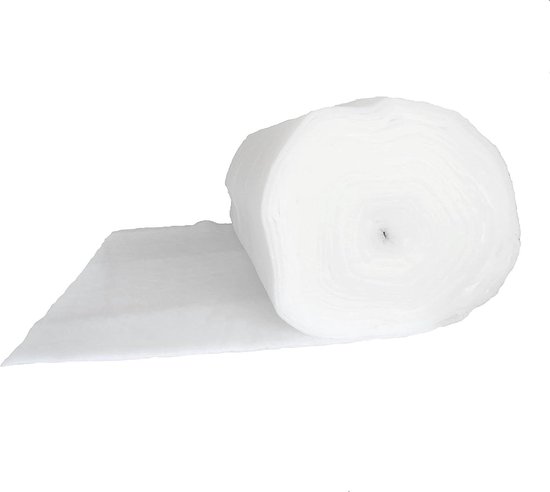 Speciaal fijnfiltervlies - aquarium en vijver - 120g/m² - 15 m x 1 m - ca. 12 mm dik - 15 m² - filtermat wit - per meter - geschikt voor alle filterinzetstukken - Eheim - Juwel
