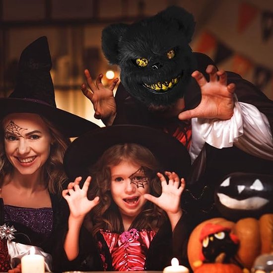 Masque D'Halloween Ours Sanglant Horreur - Masque Effrayant Adulte Enfant Cosplay