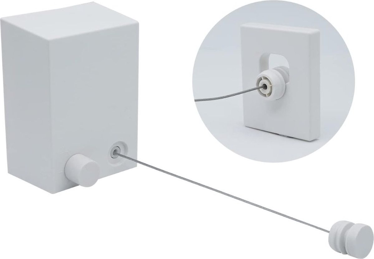 Goedkoopste DD Droogrek Muur - Droogrek wand - Wasrek Muur - Inmovatief Model - Intrekbare Waslijn