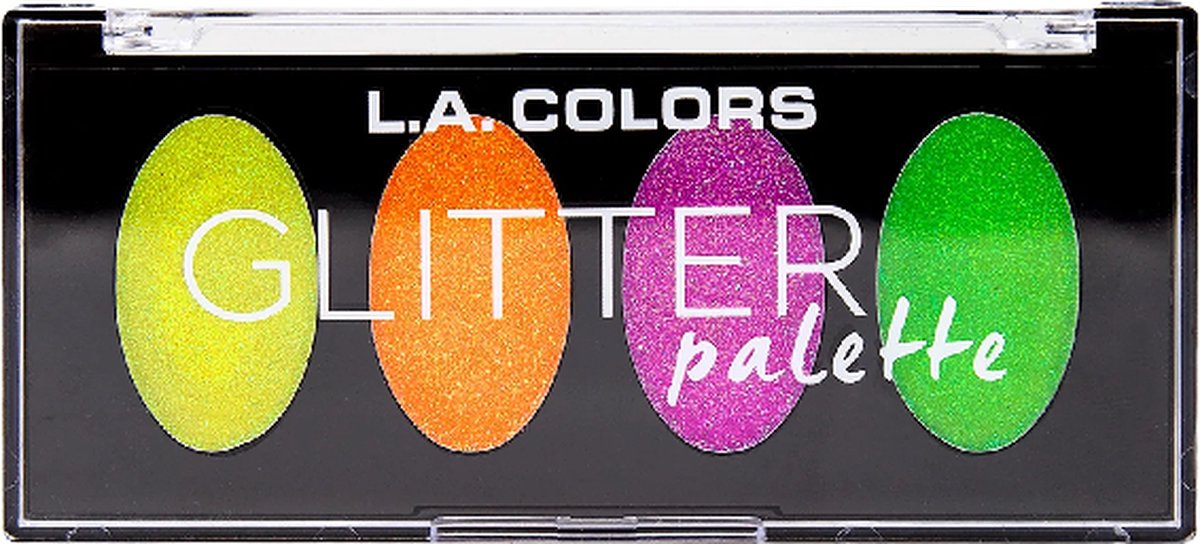 L.A. Colors Glitter Palette - CGP694 Delightful - Glitter Eyeshadow Palette - Glitter Oogschaduwpalette - 4,4 g
