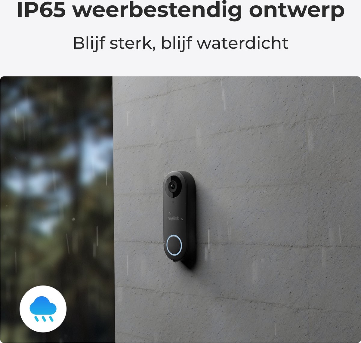 Afbeelding 2 van Reolink 2K WiFi Video Deurbel, Groothoek van Kop tot Teen, Draadloze WiFi-camera, Zonder Abonnemen, Detectie Persoon/Verpakking, Tweewegaudio, Zwart