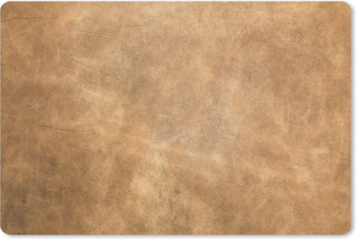Muismat XXL 120x80 cm - Bureau onderlegger - Bureau mat Leer - Structuur - Lederlook - Bruin - Bureaumat - Gaming mousepad xl - Bureaulegger groot - Computer deskmat