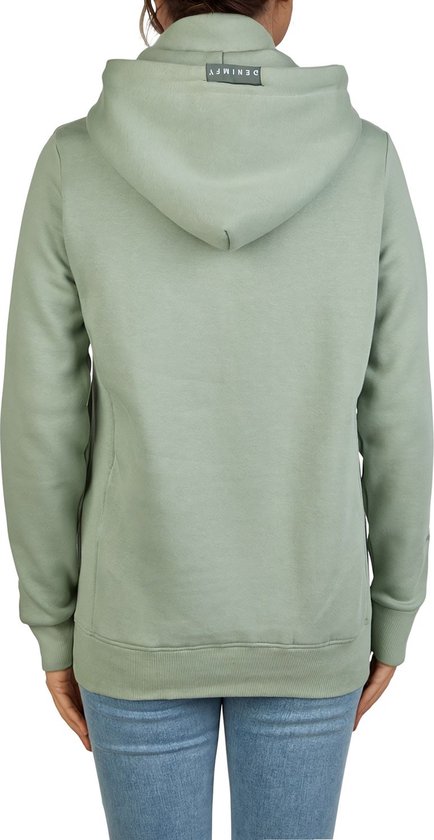 DENIMFY Pull femme DFEmma coupe régulière Vert XL Adultes Sweat à capuche Sweat à capuche