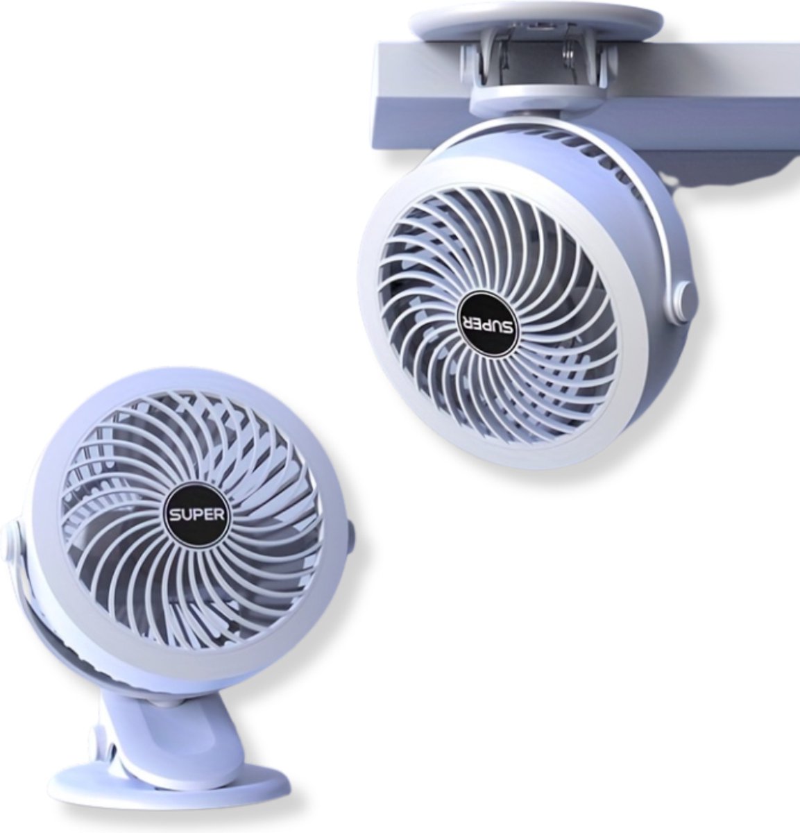 Bovista Ventilator Staand - Ventilatoren - Tafelventilator - Statief - Extra Verkoelend - Aircooler - Cooling Fan - Cooler - Wit