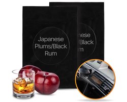 R2B Autoparfum Navulling – Japanse Pruim & Zwarte Rum – 2 stuks – Auto Geurverfrisser – Luchtverfrisser – Autogeur
