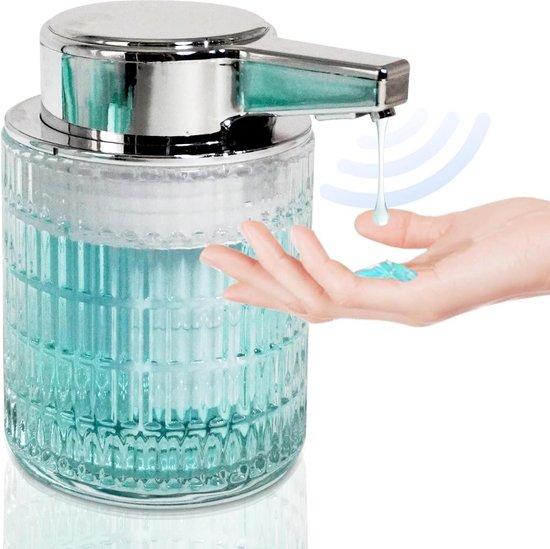 Zeepdispenser Decor Walther Rocks 150 ml met Swarovski kristallen Zwart mat
