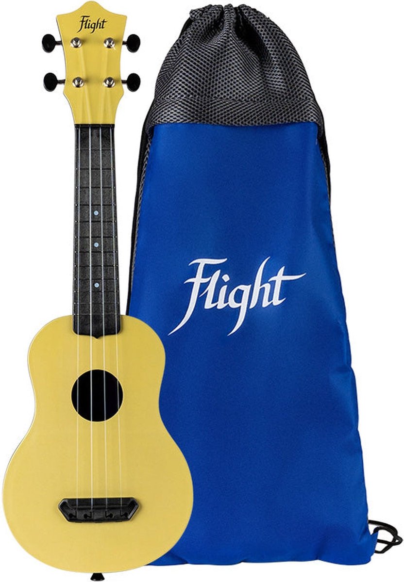 Flight Ultra Travel Series UTS-35 Sand kunststof sopraan ukelele met hoes