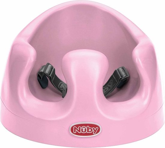 Nuby Floor Seat Baby Zitje Kinderstoel Roze van Zacht Foam vanaf 4 Maanden - Ergonomisch Kinderzetel - Comfortabel Baby Stoeltje - Schuimrubberen Babyzitje - Roze Babystoel - Lichtgewicht