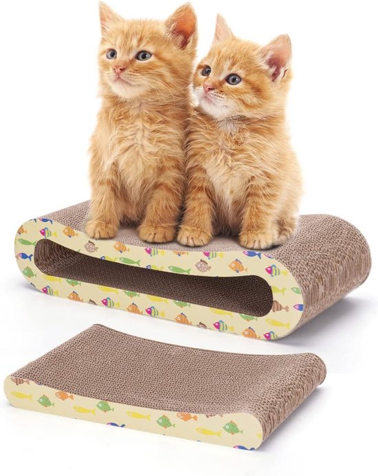 Foto: Topmast krabpaal fluffy merida bruin 34 x 34 x 67 cm made in eu krabpaal voor katten sterk sisal touw met kattenballetje