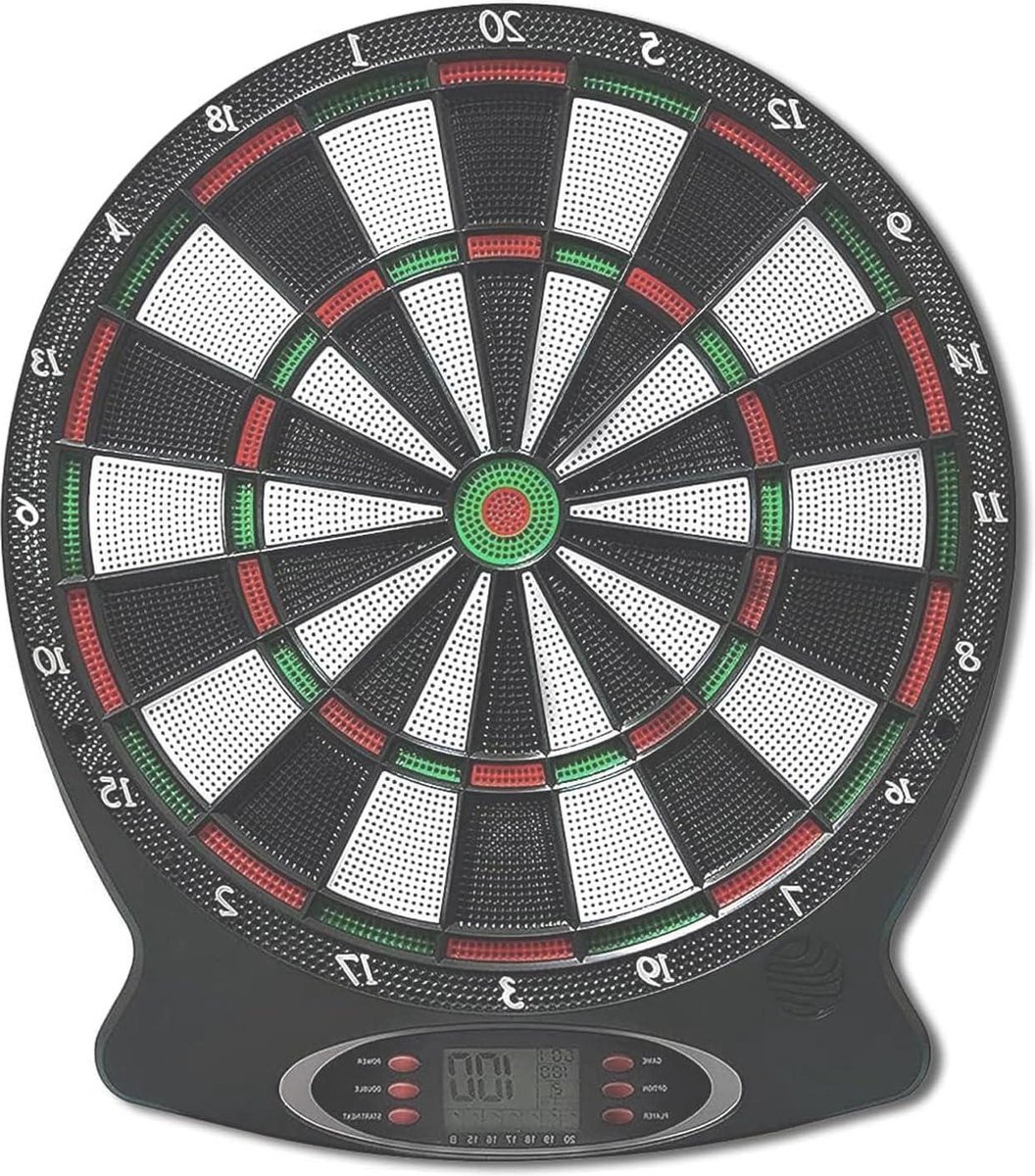 Elektronische dartbord-set met 12 dartpijlen en reservepunten - lcd-display en batterijvoeding