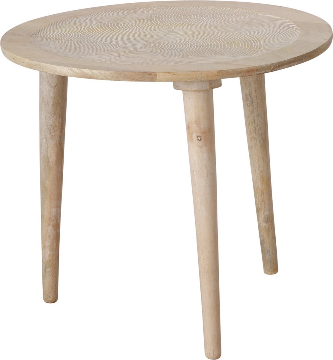 Boltze bijzettafel Norska Mangohout 47 x 54 cm (hxdia) Bruin