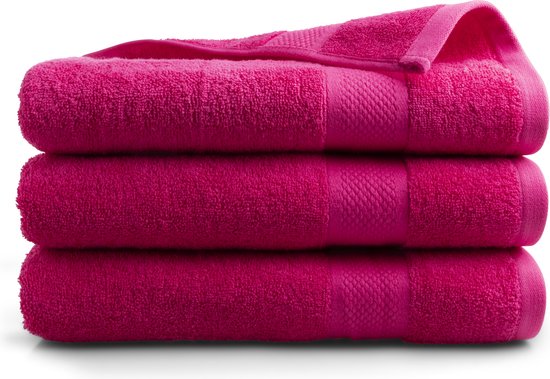 de Bijenkorf Home Evolution badhanddoek - 500 gr/m2 - 60 x 110 cm • Okergeel