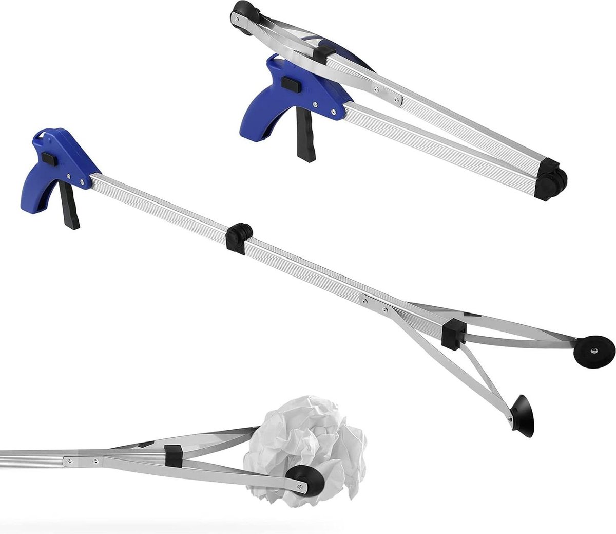 Goedkoopste Grijparm opvouwbare grijper - aluminium grijptang - 90 graden draaibare kop - tuin afvaltang - handgrijper - afvalplukkers