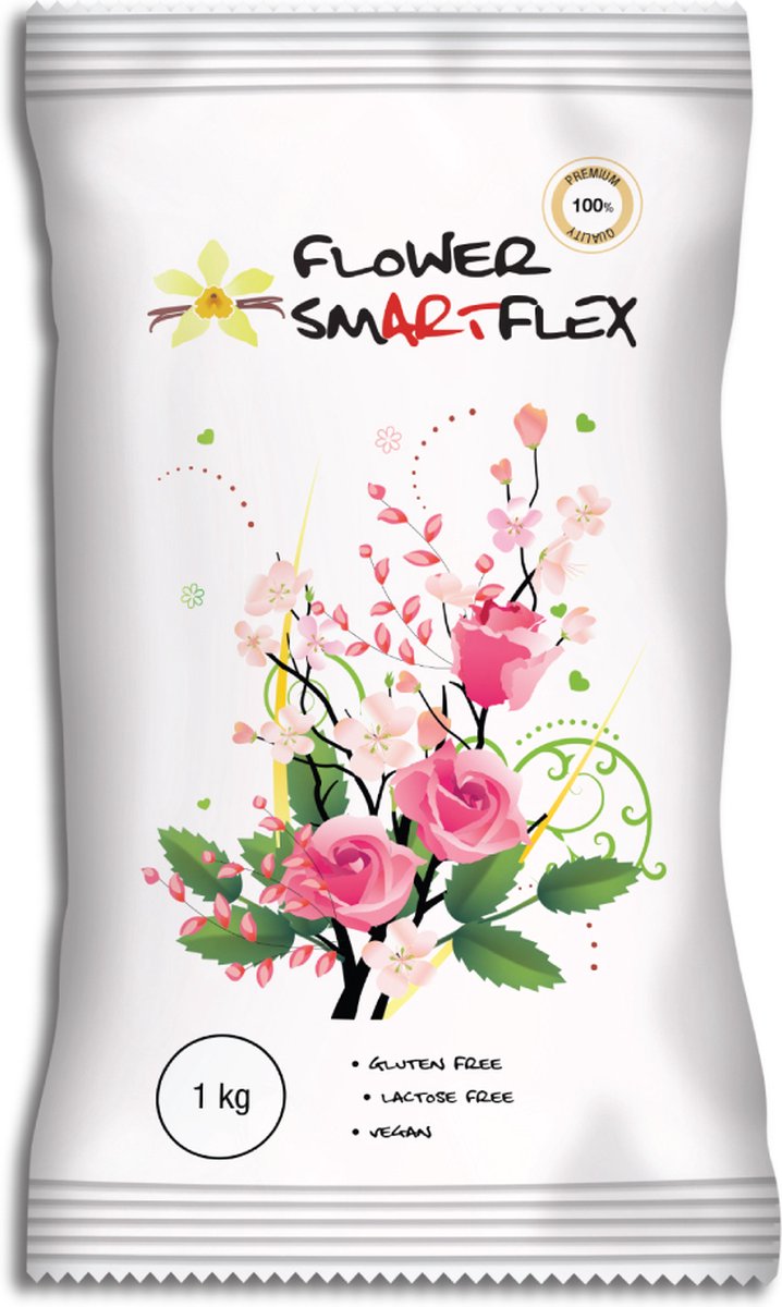 Smartflex Modelleerpasta Bloemen - Flower Modelling Paste - Wit - 1kg
