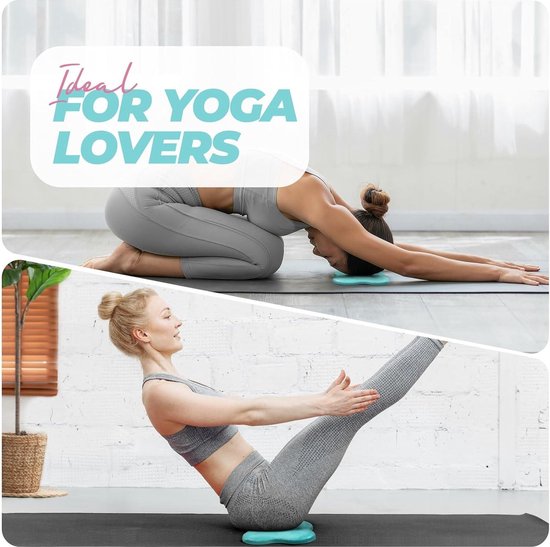 BEPSYOM Genouillères Yoga Coussin Antidérapant Épais - Protection Genoux Coudes Mains Pour Pilates Étirements Jardinage