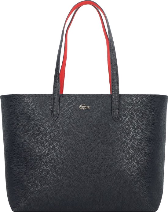 LACOSTE Sac à épaule Sac shopper Anna Zipped Shopping Bag Abimes Petunia Bleu marine