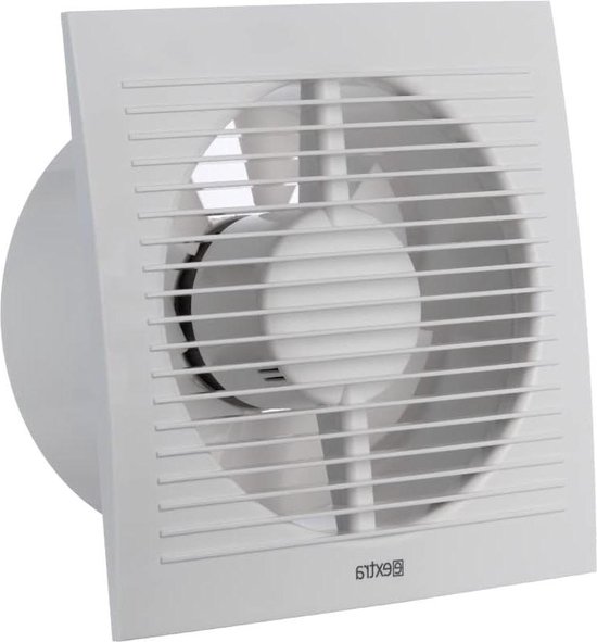Badkamer ventilator 100 mm Wit met timer en vochtsensor - EE100HT 19300104