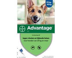 Bayer Anti vlooienmiddel Advantage 400 25 - 40 kg - 4 pipetten