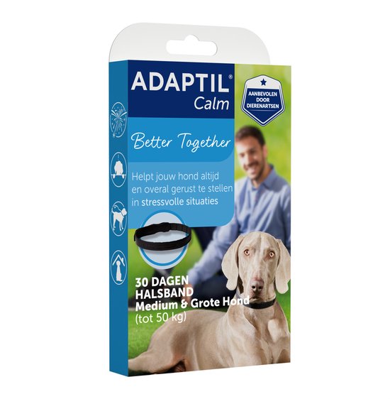 Adaptil Calm Halsband - M/L - 62,5 cm - Anti-stress halsband voor honden