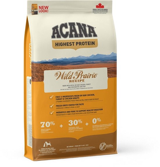 Acana Regionals Wild Prairie Dog Kip&Vis&Ei - Hondenvoer - 11.4 kg