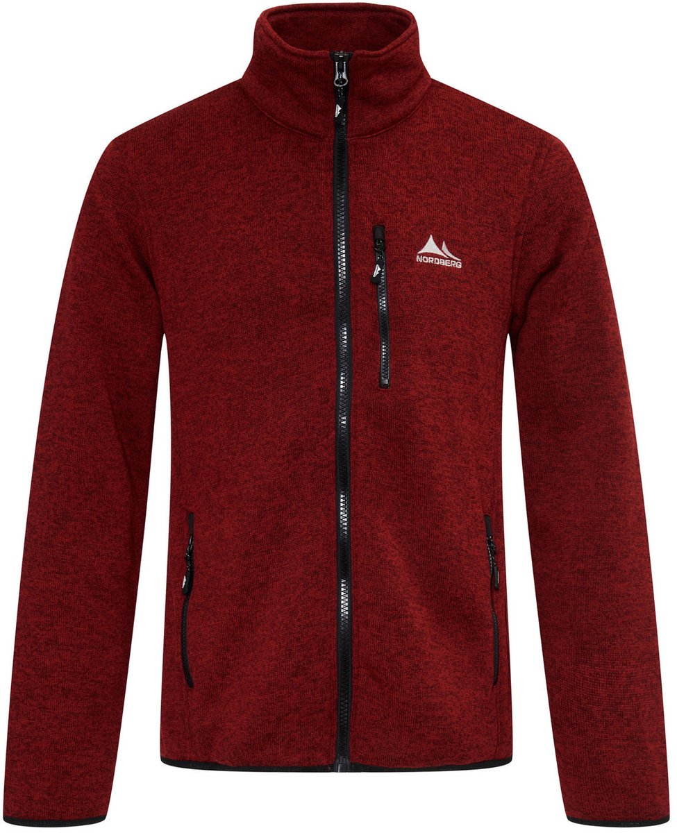 Nordberg Frank Fleece Vest - Heren - Bordeaux Melange - Maat XL
