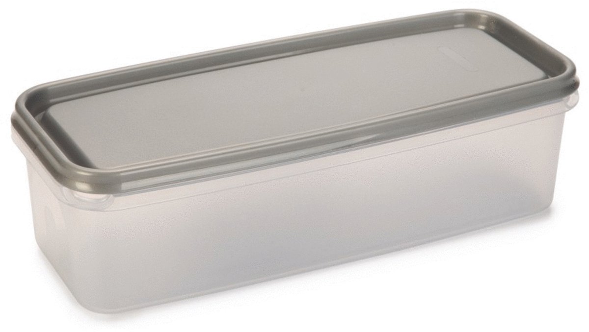 Curver Worst - Bewaarbox - 32x14x9 cm - Transparant Zilver - 2,3 L