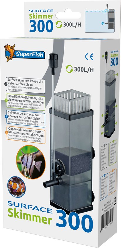 SuperFish Surface Skimmer 300 - Aquariumfilter - 300L/u