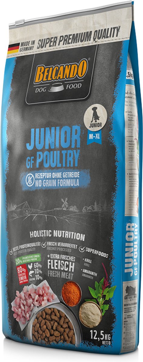 Belcando Belcando Junior Grainfree - Hondenvoer - Kip 12.5 kg