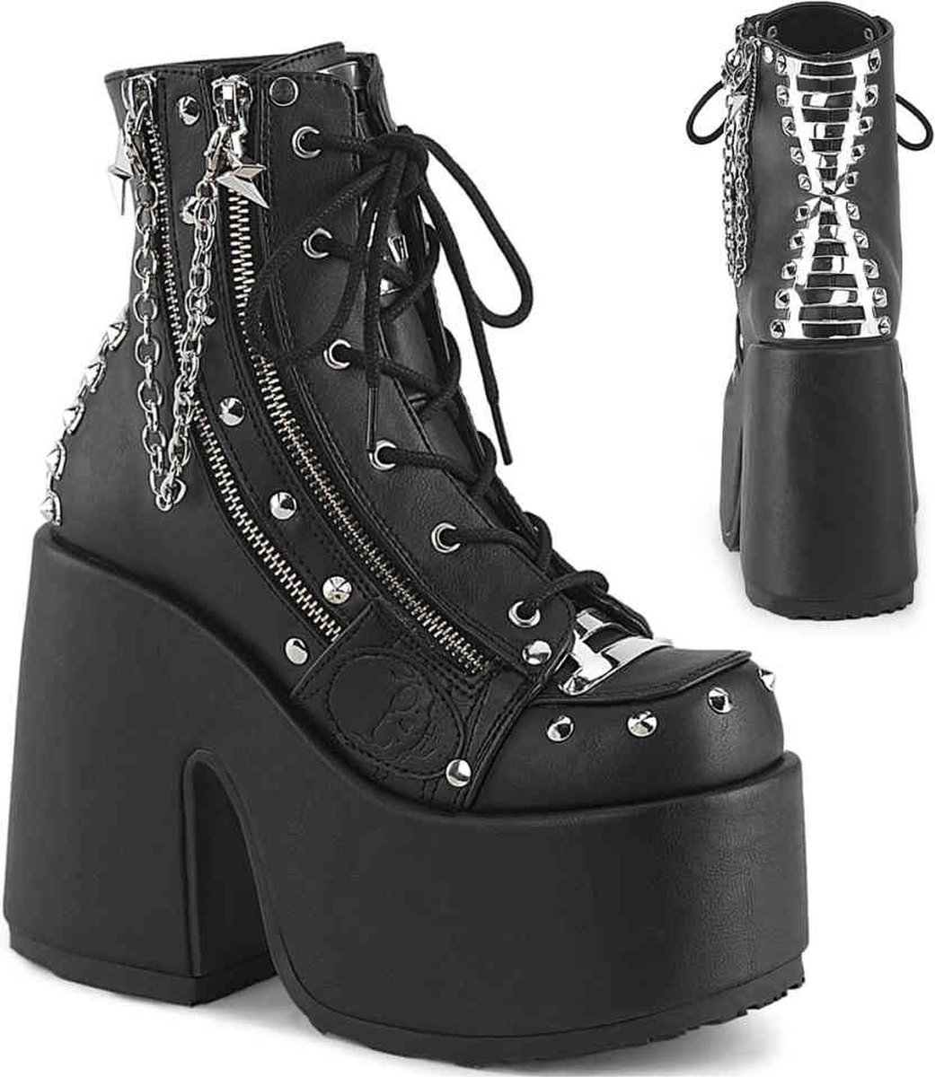 DemoniaCult - CAMEL-208 Plateau Laarzen - US 6 - 36 Shoes - Zwart