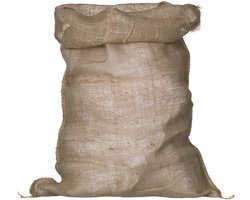 Nature Jutezak Met Aantrekkoord - Kweekbenodigdheden - 40x40x90 cm Naturel 3 stuks