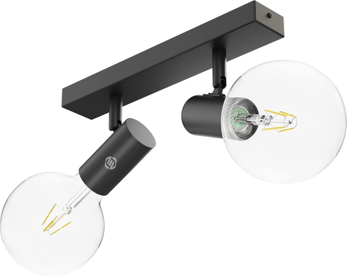 Equivera Plafonaire Lamp - Lamp - Plafond Lamp - Plafonnaire Lamp - Plafondlamp Zwart