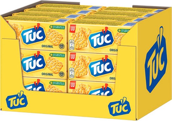 TUC Crackers Original - 24 x 100g - Voor de Borrel - Zoutjes - Crackers - Snack - Lekker bij de Film