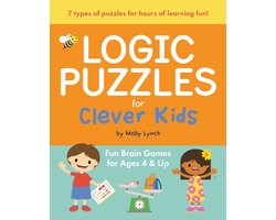Omslag van Logic Puzzles for Clever Kids: Fun Brain Games for Ages 4 & Up