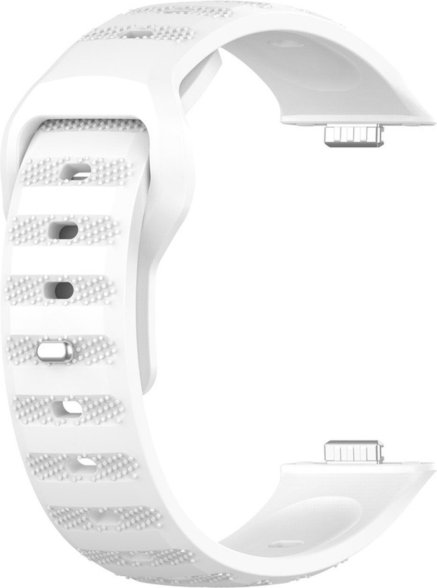 Siliconen bandje - geschikt voor Huawei Watch Fit 4 Pro / 4 / 3 - wit