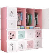 Goodivery ® - Kledingkast - Kindergarderobe - Modulaire plank - Opbergplank voor thuis - 16 modules - 45 x 140 x 140 cm