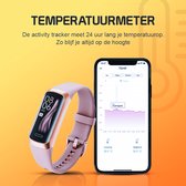 Otiume Activity Tracker - Stappenteller en Hartslagmeter - Sporthorloge - Smartwatch - Dames Heren en Kinderen - Amoled - Bloeddrukmeter - Roze