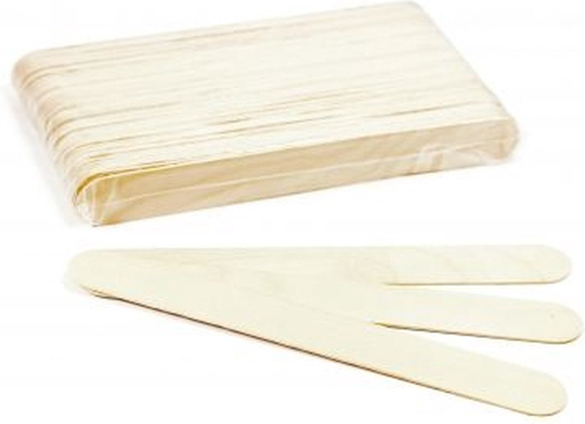 Goedkoopste MaXXime Extra Large Houten Wegwerp Wax Spatels 60 stuks - Perfect voor Waxen en Ontharing