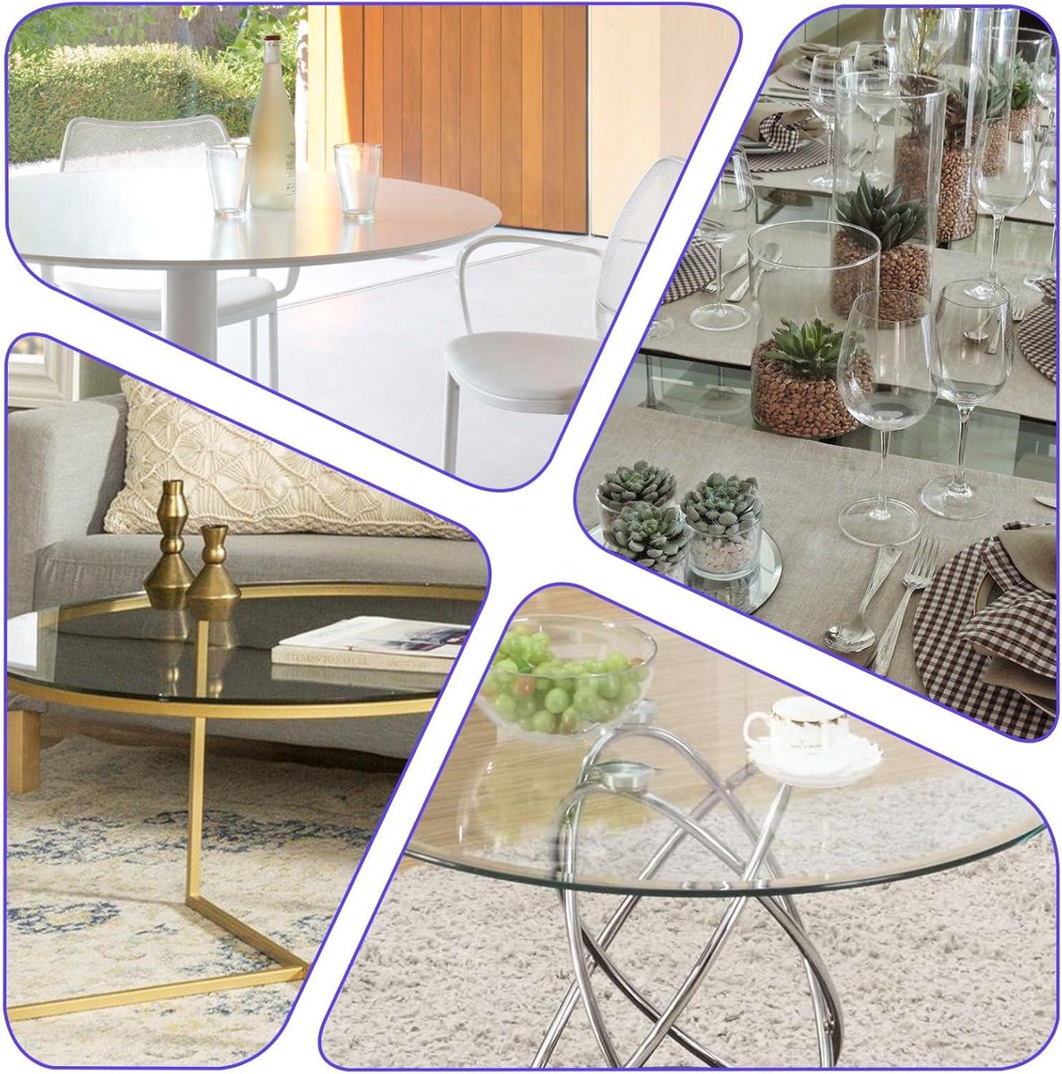 MMSZHL 200 Pcs Mesa Autoadhesivos Transparentes de Silicona, Gomas para Muebles, Goma para