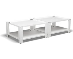 Bodo® - Wasmachine Verhoger - Dubbel - Kast - Ombouw met Plank - Wit - 127x54x31cm