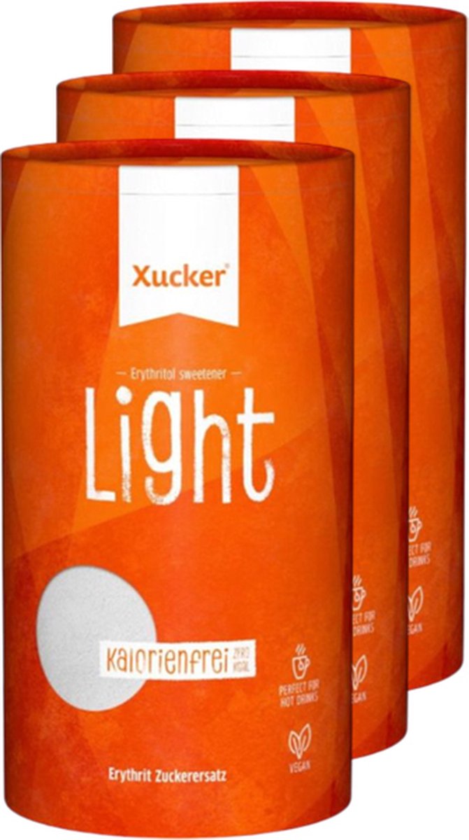 Xucker | Erythritol Light | 3 stuks | 3 x 1 kg