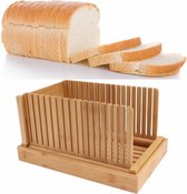 Bol.com Compacte en opvouwbare broodsnijmachine - verstelbare breedte - toast brood snijgids - zelfgebakken brood aanbieding