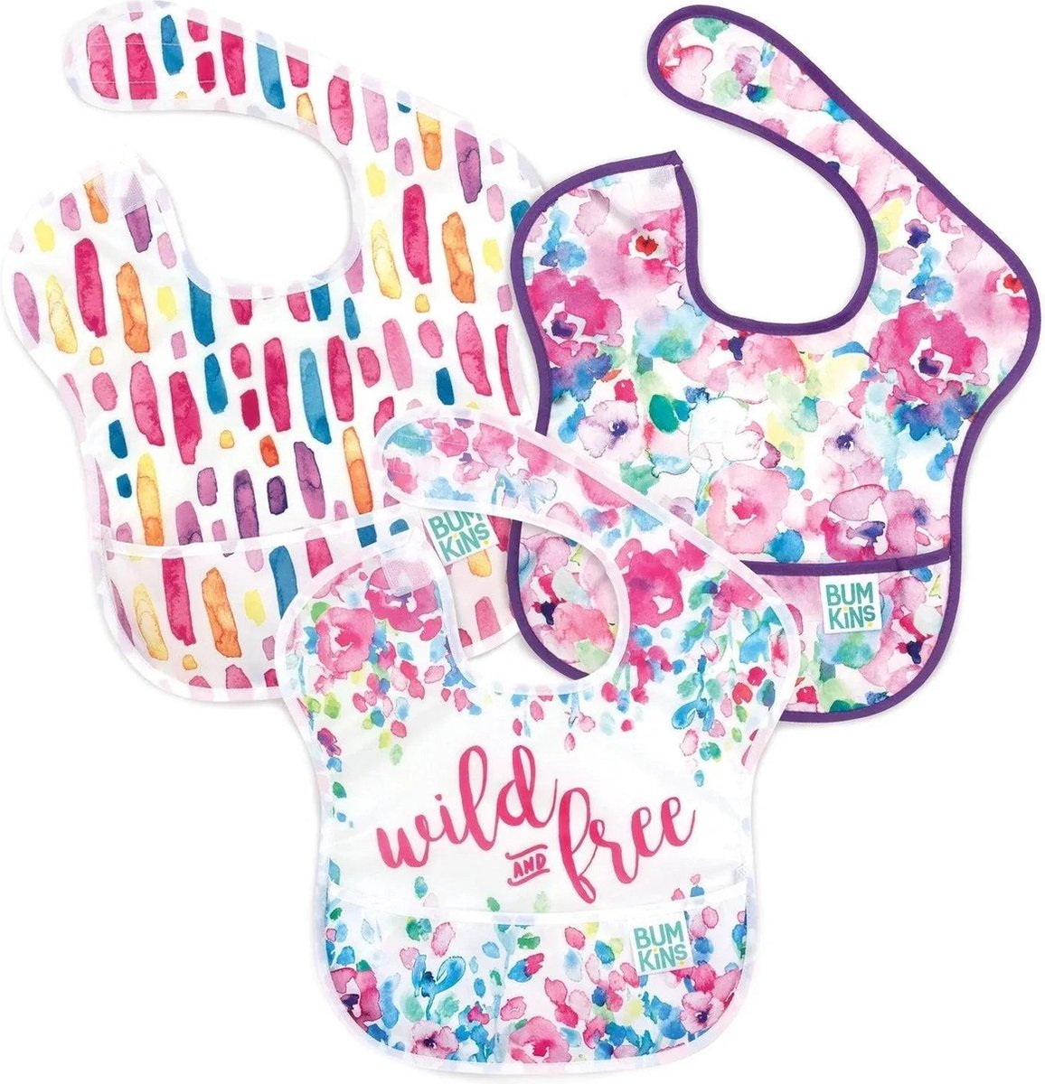 Goedkoopste Bumkins - SuperBib® slab (3 stuks) - Wild & Free (6-24m