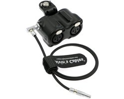 DSMC3 5-pins naar dual XLR-adapter voor RED V-Raptor ARRI Alexa Z-CAM-E2-camera - audio breakout box - 5-pins mannelijk naar XLR 3-pins vrouwelijk