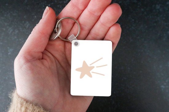 Porte-clés - Étoile filante - Pastel - Enfants - Rose - Kids - Cadeaux - Plastique