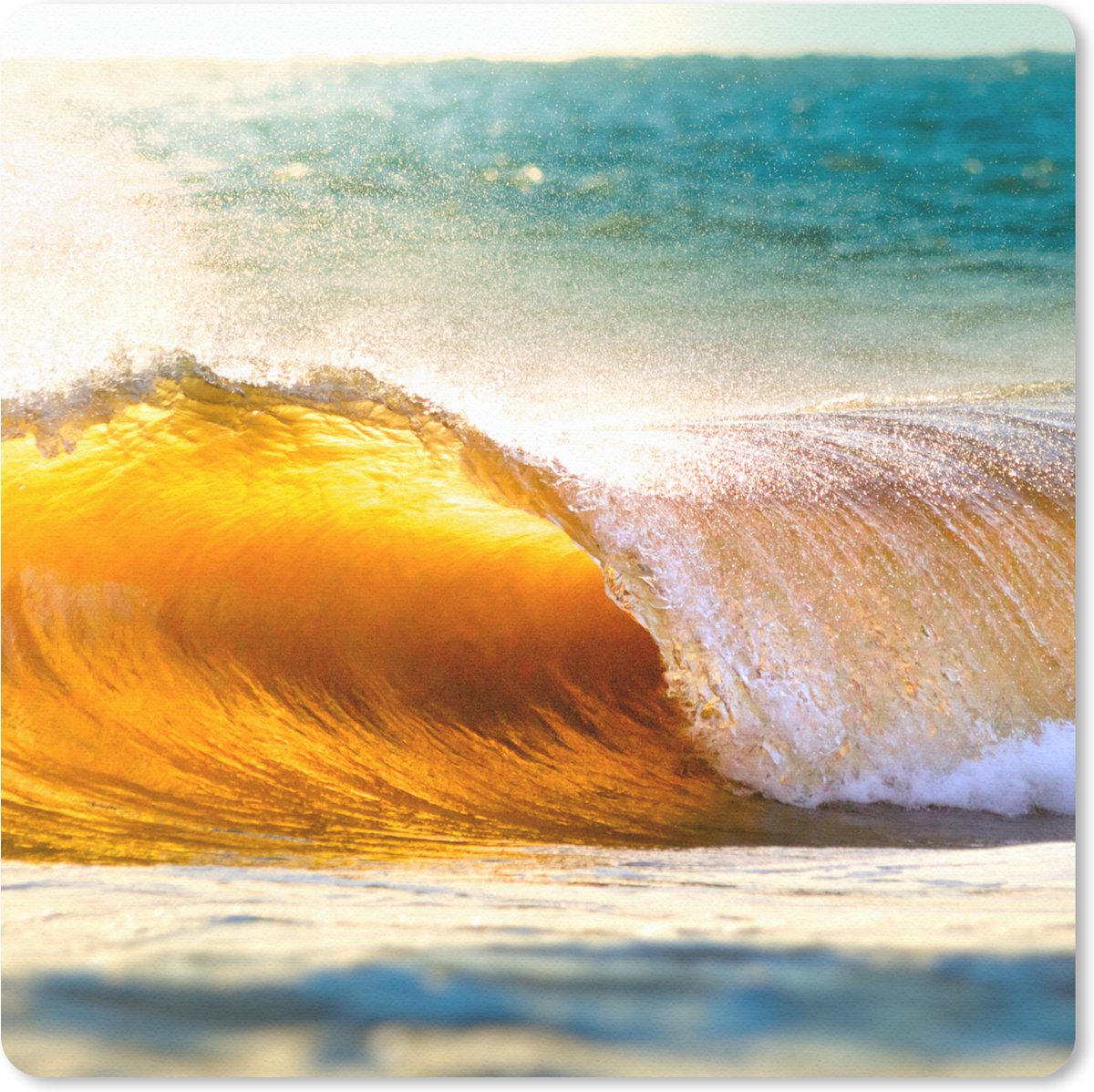 Muismat 20x20 cm - Mousepad Golf - Water - Zee - Muismatten