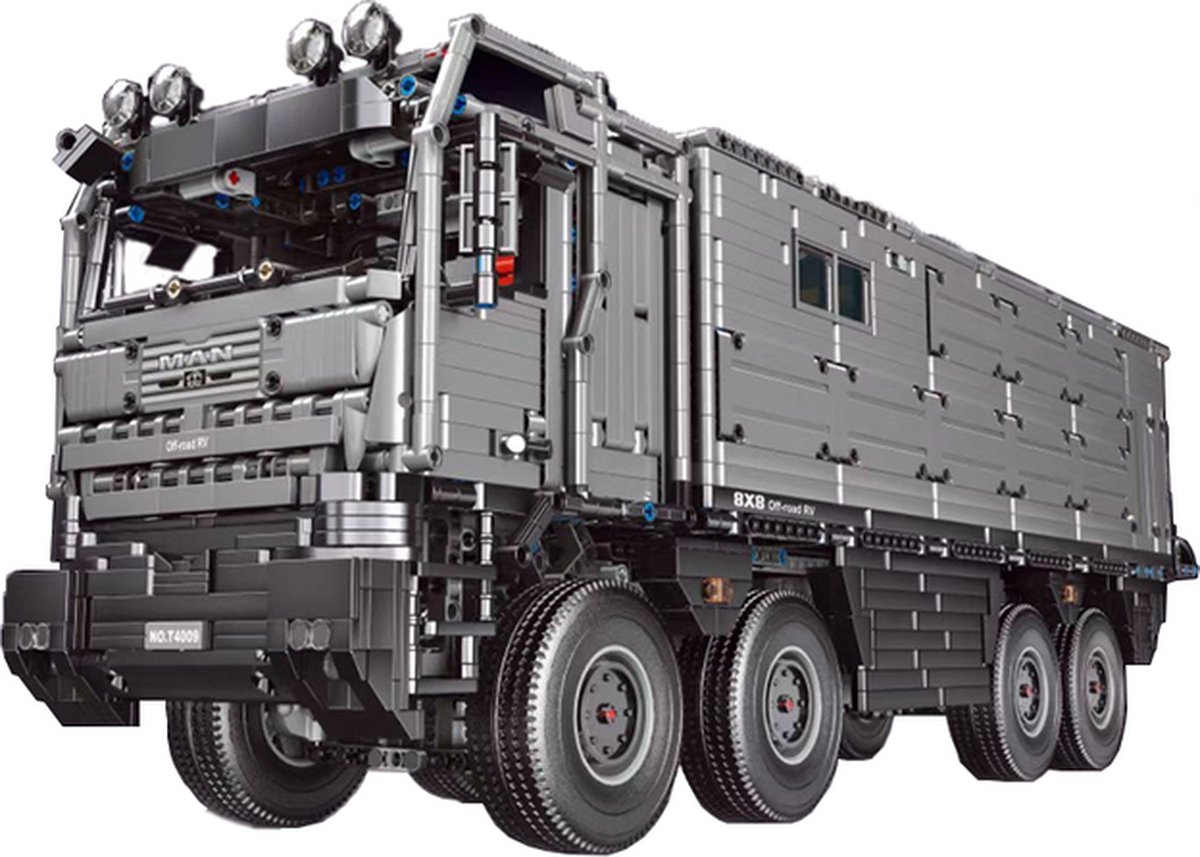 T4009 6068 onderdelen 8X8 Luxe Expeditie Camper High-Tech Man Rv Off-Road Bouwset